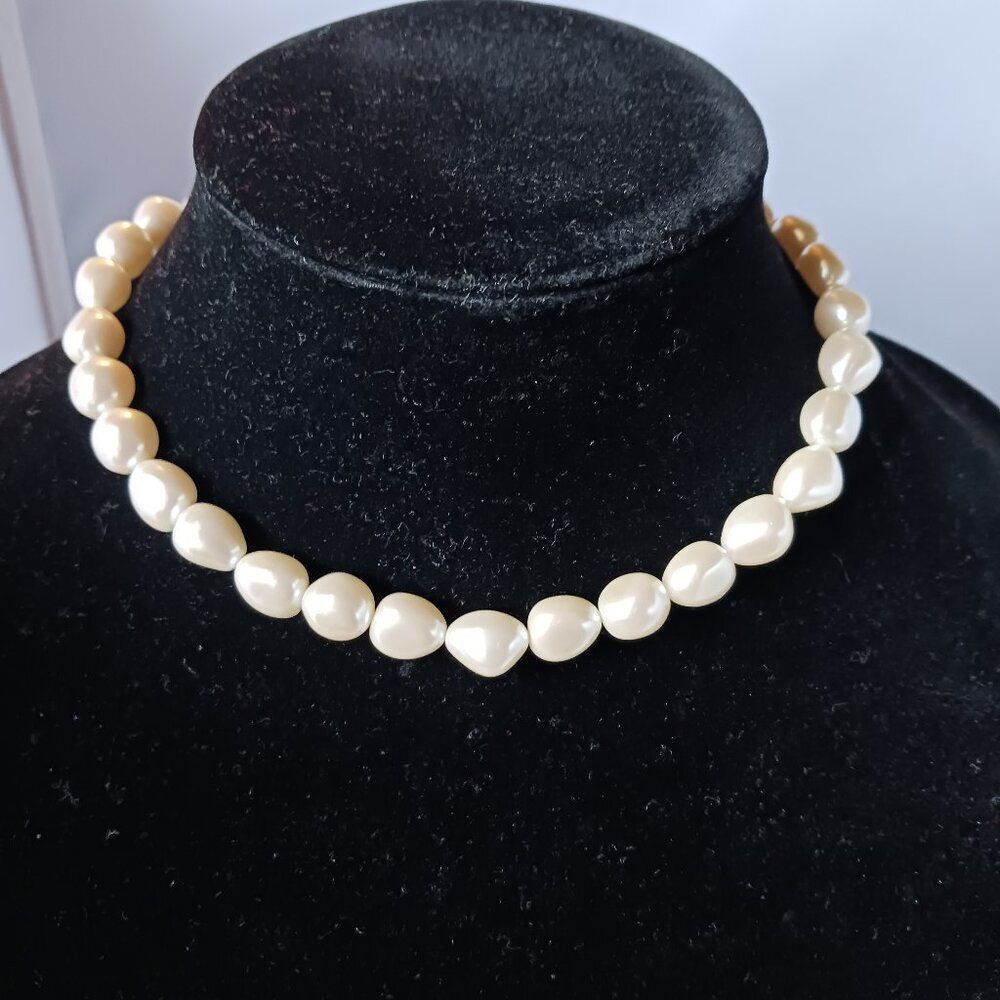 Charter Club Women's Faux Pearl Choking Necklace